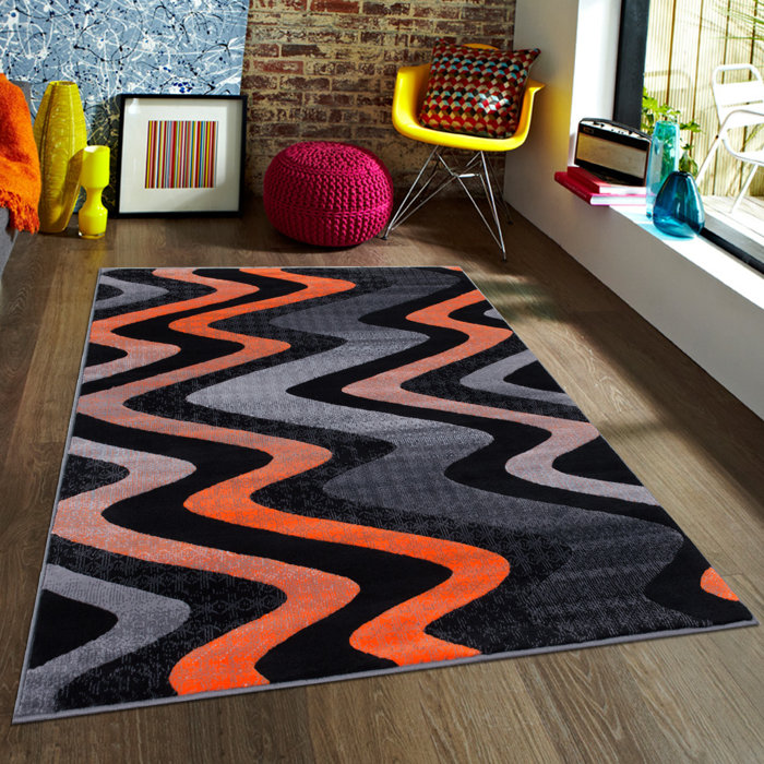 AllStar Rugs Orange Area Rug & Reviews Wayfair